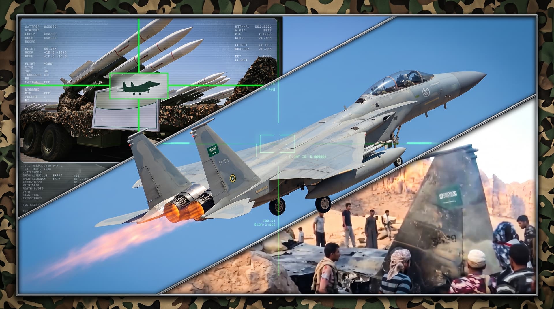Saudi F-15 shot down